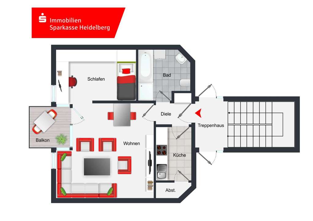 Immobilie in Neckargemünd - Neckargemünd: Charmantes 1,5-Zimmer-Apartment inkl. Stellplatz in ruhiger Lage – Nähe SRH Campus - Bild 4