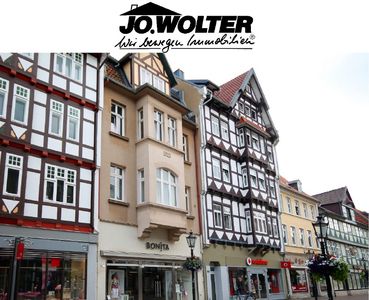 In der Fußgänger-Zone von Wolfenbüttel