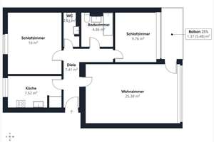 Penthousewohnung in Findorff mit Fahrstuhl, Blick ins Grüne und Potenzial – Die vollständige Adresse der Immobilie erhältst du vom Anbieter., 28215 Weidedamm, Bremen – Vorschaubild 16