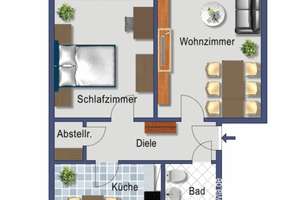 Die gefällt mir: 2-Zimmer-Citywohnung – Amundsenweg 8, 30655 Groß-Buchholz, Hannover – Vorschaubild 3