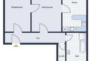 Zentrum! Möblierte Jugendstil-Altbau 2,5-Raum-Wohnung mit Balkon, um die Ecke vom Viktualienmarkt – Westenriederstr. 45, 80331 Graggenau, München – Vorschaubild 18