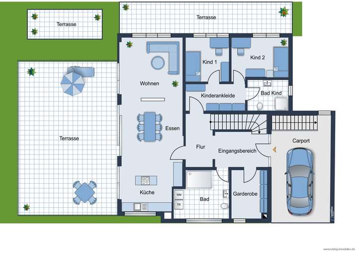Grundrissvorschlag des Hauses 