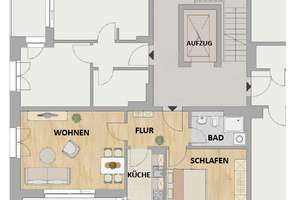 + Neuwertige 2-Zimmer-Wohnung mit großem Balkon, Fußbodenheizung & Tiefgarage in Dresden-Striesen + – Die vollständige Adresse der Immobilie erhältst du vom Anbieter., 1309 Striesen-Süd, Dresden – Vorschaubild 7