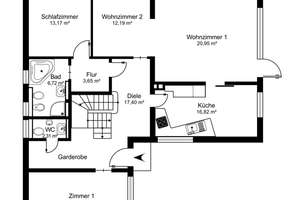 Zauberhaftes Einfamilienhaus mit Traumgarten in Hamburg (Eißendorf) – Die vollständige Adresse der Immobilie erhältst du vom Anbieter., 21075 Eißendorf, Hamburg – Vorschaubild 17