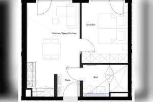 Tauschwohnung: Moderne 2-EBK im Harras (U6) für günstige an flexibler Lage – Marbachstrasse 9A, 81369 Mittersendling, München – Vorschaubild 1
