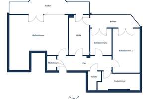 Großzügige 3-Zimmer-Wohnung mit 2 Balkonen und Tiefgaragenstellplatz – stilvoll wohnen am Waldrand – Die vollständige Adresse der Immobilie erhältst du vom Anbieter., 40629 Ludenberg, Düsseldorf – Vorschaubild 17