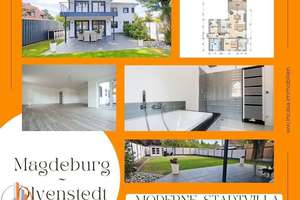 Moderne Stadtvilla mit zwei Einheiten, Umnutzbar auf eine Einheit - Erdwärme- 6 Zimmer möglich – 39130 Neu Olvenstedt, Magdeburg – Vorschaubild 2