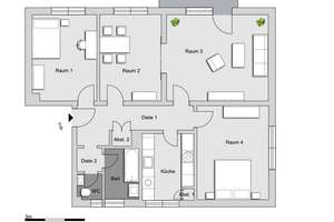 4,0-Zimmer-Wohnung in Nürnberg – Virchowstr. 37, 90409 Maxfeld, Nürnberg – Vorschaubild 3