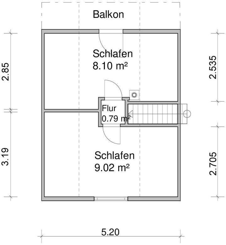Grundriss Dachgeschoss