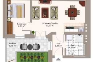 Ihr neues Zuhause: Helle 2-Raumwohnung mit Balkon  – Schleinufer 20, 39104 Magdeburg – Vorschaubild 14
