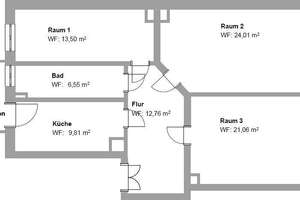 Gneisenaustraße! sanierte 3 Zimmer Wohnung mit Balkon und Einbauküche! – Gneisenaustr. 1, 4105 Zentrum-Nord, Leipzig – Vorschaubild 4