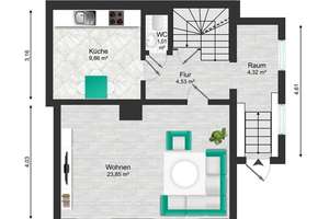 Charmante DHH mit ruhigem Garten, Terrasse und Garage | Gäste-WC | Vollunterkellert – 4357 Mockau-Nord, Leipzig – Vorschaubild 26
