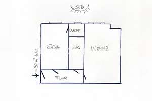 Tauschwohnung: 3. Stock, Altbau, Nebenhaus, Sonnenseite, Schöne Dielen – Die vollständige Adresse der Immobilie erhältst du vom Anbieter., 10999 Kreuzberg, Berlin – Vorschaubild 2