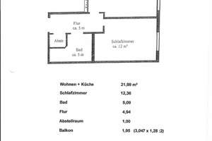 2 Zimmer Wohnung  in Hamburg-Rissen – Die vollständige Adresse der Immobilie erhältst du vom Anbieter., 22559 Rissen, Hamburg – Vorschaubild 3