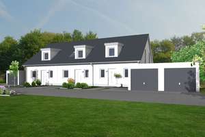 Neubau eines schlüsselfertigen Reiheneckhauses in extravaganter Hanglage  mit Bergblick in Kempten – Die vollständige Adresse der Immobilie erhältst du vom Anbieter., 87439 Thingers, Kempten (Allgäu) – Vorschaubild 4