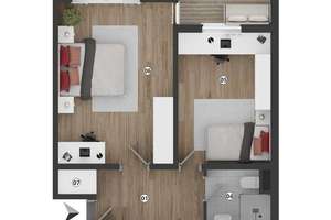3-Zimmer-Wohnung mit Loggia und Garage - bezugsfrei in Leverkusen-Bürrig – 51371 Bürrig, Leverkusen – Vorschaubild 21