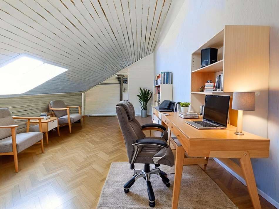 Arbeitszimmer Visualisierung