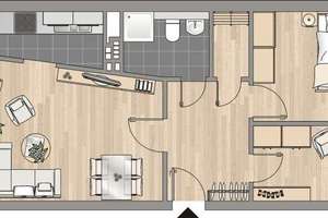 Charmante 3 Zimmerwohnung mit Balkon! – Buchforststraße 69-71, 51103 Kalk (Ortsteil), Köln – Vorschaubild 10
