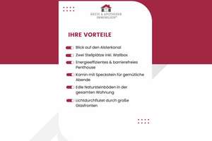 Lichtdurchflutetes & barrierefreies Penthouse – 
sonniger Balkon & Blick auf den Alsterkanal – Die vollständige Adresse der Immobilie erhältst du vom Anbieter., 22303 Winterhude, Hamburg – Vorschaubild 2