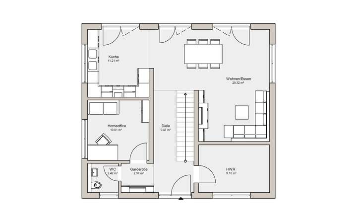 Grundriss Erdgeschoss