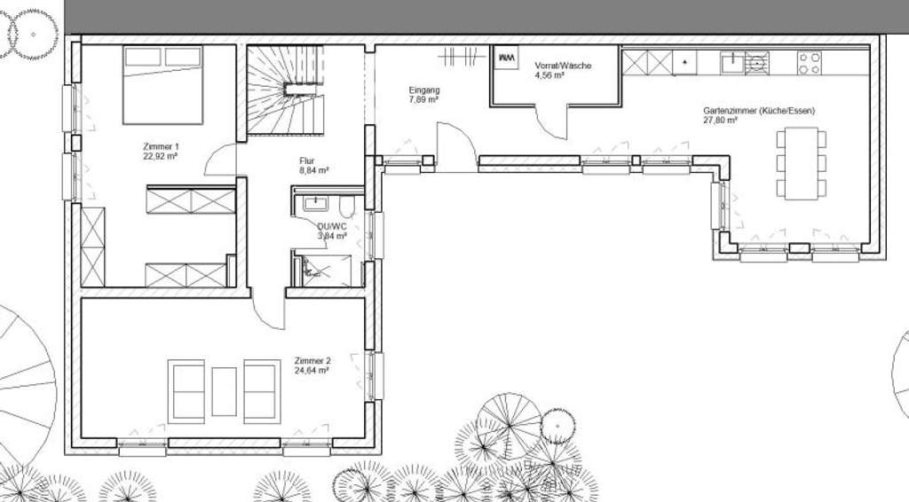 Immobilie in Radebeul - Doppelhaushälfte mit Ausbau- und Modernisierungspotential in guter Lage  zu verkaufen - Bild 3