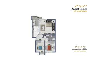 Helle 3-Raumwohnung mit Balkon – Georgstraße 24, 6449 Aschersleben – Vorschaubild 22