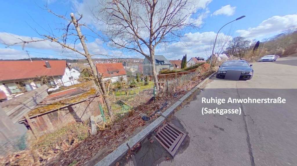 Immobilie in Blaustein - „3-FH (bereits geteilt) in toller Hang-/Aussichtslage (Sackgasse)!“ - Bild 1