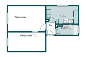 2-Zimmer-Wohnung in Stuttgart-Zuffenhausen - Erbbaurecht – Die vollständige Adresse der Immobilie erhältst du vom Anbieter., 70437 Rot, Stuttgart – Vorschaubild 9