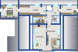 Zuhause mit 120 Quadratmetern und Balkon in Remscheid – Die vollständige Adresse der Immobilie erhältst du vom Anbieter., 42855 Nordstadt, Remscheid – Vorschaubild 7