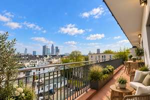Skylineblick*Moderne 3-Zimmer Wohnung mit großem Balkon*2 Bäder*Lift* – 60487 Bockenheim, Frankfurt am Main – Vorschaubild 4