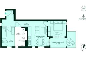 Barrierefreie Erdgeschosswohnung mit eigenem sonnigen Garten – Roermonder Straße 76, 52072 Ponttor, Aachen – Vorschaubild 7
