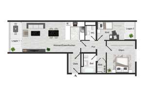 Bogenhausen: Hochwertig modernisierte 3-Zimmer-Wohnung mit 2 Loggien & Blick ins Grüne – Die vollständige Adresse der Immobilie erhältst du vom Anbieter., 81927 Englschalking, München – Vorschaubild 17