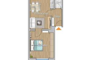 Schöne 1 Zimmerwohnung im gepflegten Mehrfamilienhaus in Wuppertal – Rödiger Straße 148, 42283 Barmen, Wuppertal – Vorschaubild 3