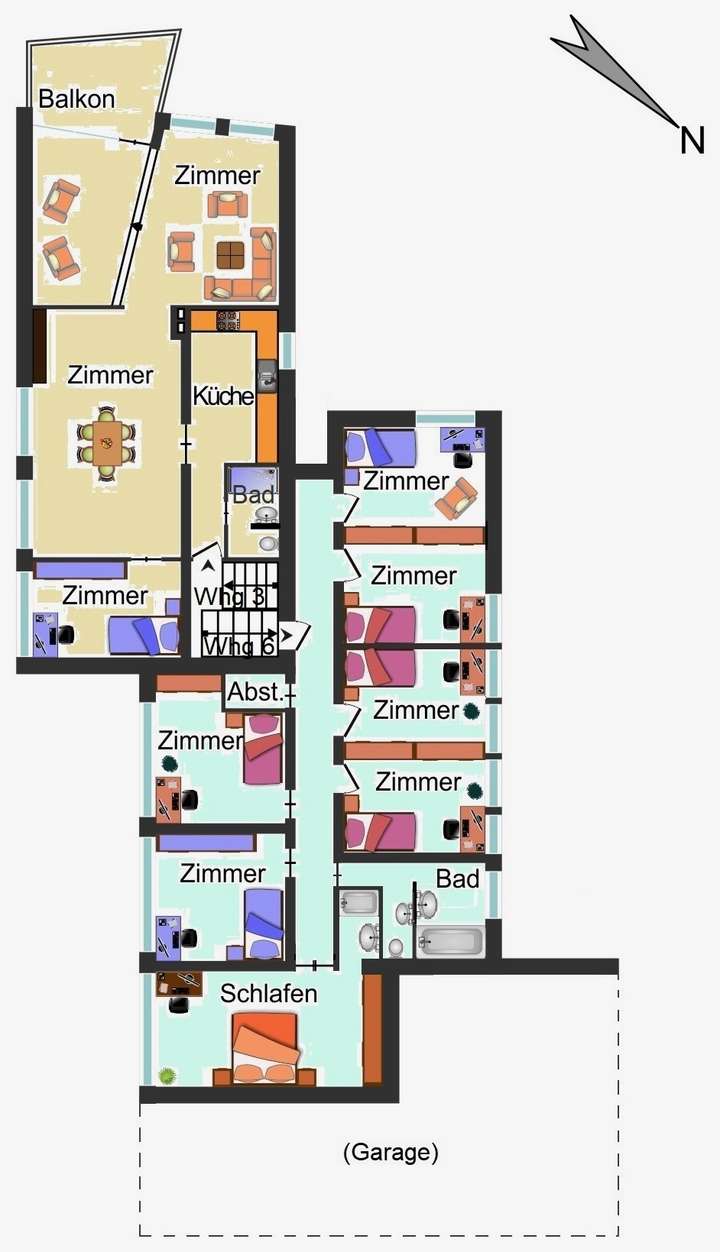 Wohnungen 3 und 6 (OG hinte...