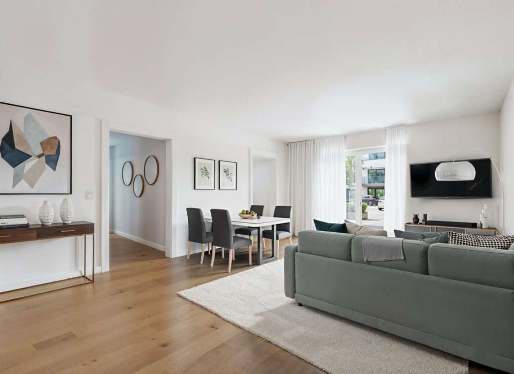 Immobilie in Ascha - EH40 mit QNG Plus – Heller Wohnkomfort mit Südbalkon - Kompakte Neubau 3-Zi-Wohnung mit Tiefgarage - Bild 3