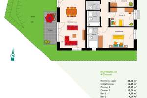 4-Zimmer-Neubauwohnung – Die vollständige Adresse der Immobilie erhältst du vom Anbieter., 69126 Rohrbach, Heidelberg – Vorschaubild 3