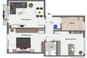 Ruhig gelegene 3-Zimmer-Wohnung nahe der Osterstraße im Süden von Hamburg Eimsbüttel – Die vollständige Adresse der Immobilie erhältst du vom Anbieter., 20255 Eimsbüttel (Ortsteil), Hamburg – Vorschaubild 19