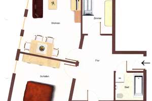 Helle, gut geschnittene 3 Zimmer Wohnung in Augsburg-Lechhausen – Die vollständige Adresse der Immobilie erhältst du vom Anbieter., 86165 Lechhausen-Süd, Augsburg – Vorschaubild 7