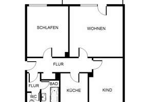 3,5-Zi.-Wohnung mit Balkon sucht Familie! – Von-der-Recke-Str. 41, 44809 Hamme, Bochum – Vorschaubild 3