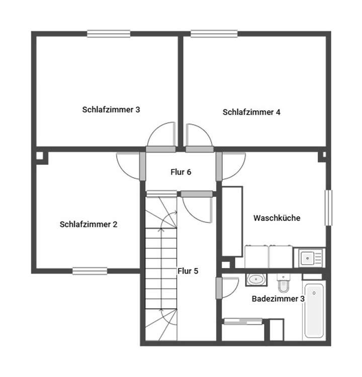 Grundriss Skizze 2.OG