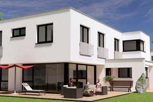 Effizienzhaus A+, KfW 40, mit Grundstück, Wohnkeller, Fußbodenheizung, PV-Anlage und Garage – Köln – Vorschaubild 2