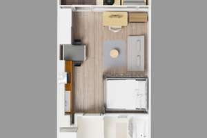 Helles modernes Studio mit voll ausgestatteter Küche & Stellplatz – Fritz-Berne-Str. 54 54, 81241 Am Westbad, München – Vorschaubild 3