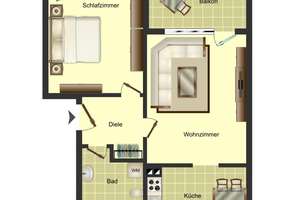 Demnächst zu besichtigen....Bezugsfertige 2-Zimmer-Wohnung in Weddinghofen im Angebot