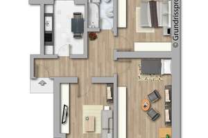 Helle und familienfreundliche 3-Zimmer-Wohnung im Erdgeschoss mit Balkon! – Halberstädter Straße 30, 39112 Sudenburg, Magdeburg – Vorschaubild 12