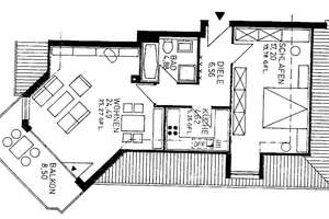 Ruhige sonnige 2 Zi DG-Wohnung mit großem Balkon und EBK in Augsburg Univiertel – Prof.-Messerschmitt-Str. 33c, 86159 Universitätsviertel, Augsburg – Vorschaubild 12