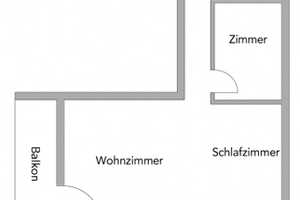 3. Zimmer; Küche, Bad mit großem Balkon und Garage  – Amelsbürener Straße 2a, 48165 Münster – Vorschaubild 1