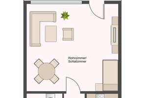 TOP SANIERT! 1 Raum Wohnung mit Balkon und schönem Ausblick – Osloer Straße 6, 50765 Chorweiler (Ortsteil), Köln – Vorschaubild 4