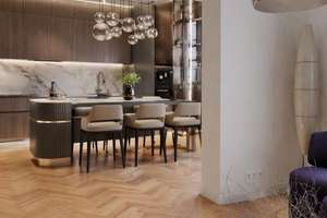 Sehr großzügige Altbau-ETW, 5 Zi., 157 m² Wfl., Balk., 3,80m Deckenh., 2 Bäder,, Lift, Ddf.-Zoo – 40237 Stadtmitte, Düsseldorf – Vorschaubild 4