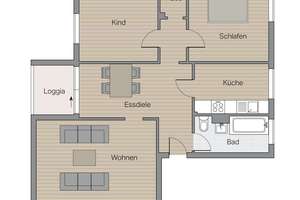 Bremen – Mahndorf | Lichtdurchflutete Eigentumswohnung mit Loggia – Die vollständige Adresse der Immobilie erhältst du vom Anbieter., 28307 Mahndorf, Bremen – Vorschaubild 23