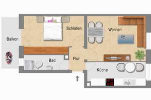 Modernes Laminat / 2. OG / sonniger Balkon - Bad mit Dusche + Fenster ! – Richard-Wagner-Straße 60, 9119 Kappel, Chemnitz – Vorschaubild 27